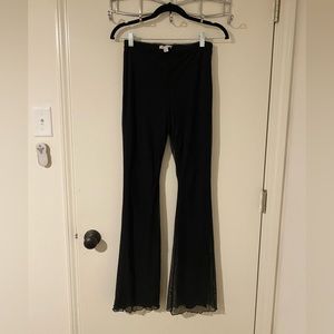 Top Shop Mesh Flare Pant